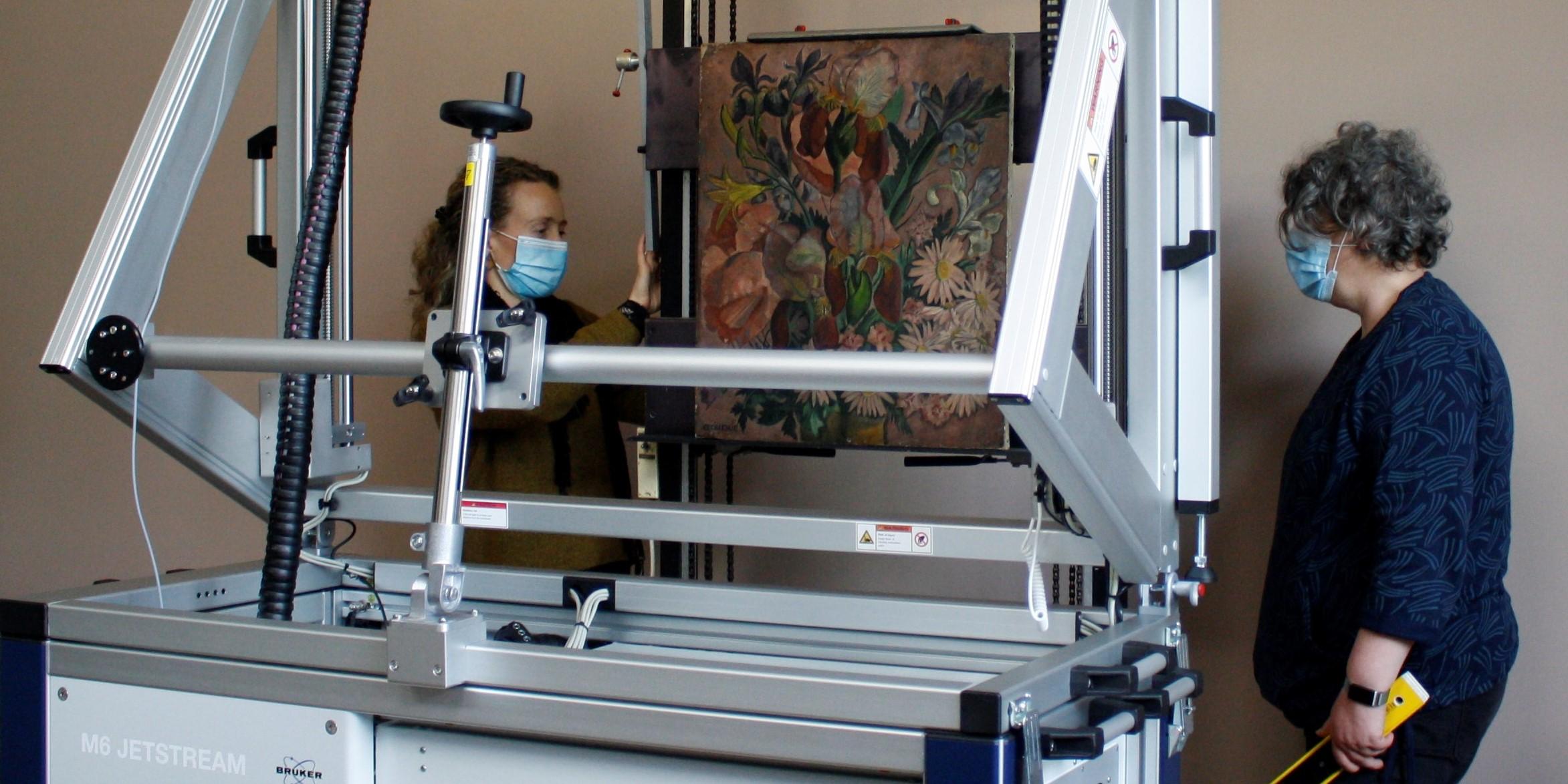 XRF scanning of painting